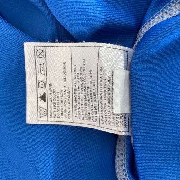 Nike Athletic T-Shirt Bright Blue Embordered Logo Men’s Size Extra Large - Picture 13 of 13